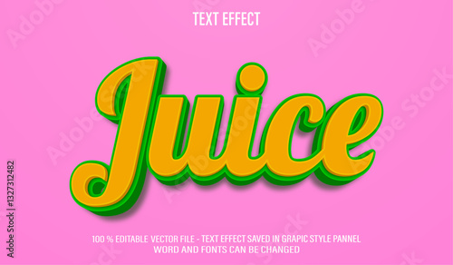 Juice editable text effect style