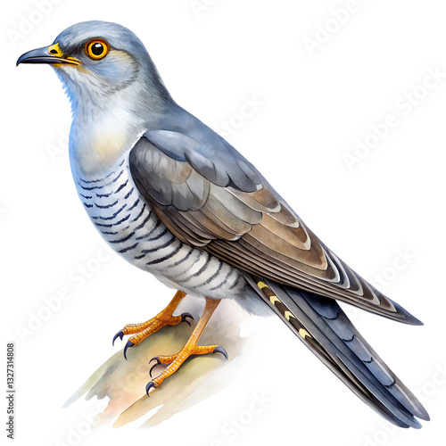 Cuckoo bird isolated on transparent background. PNG