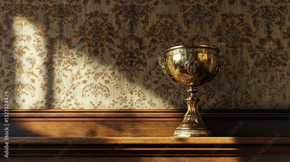 Golden Trophy on Wooden Table: A Symbol of Achievement and Excellence
Golden Trophy on Wooden Table: A Symbol of Achievement and Excellence