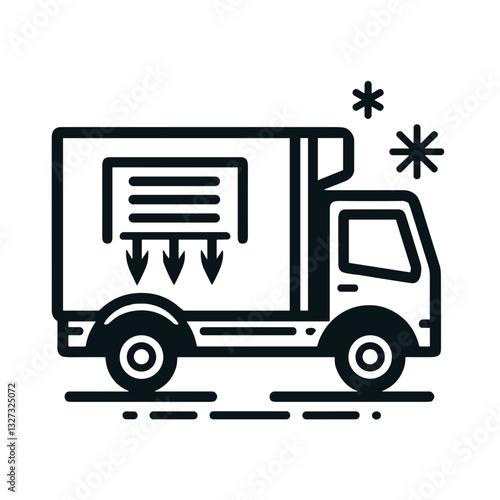 Refrigerated truck for temperature-sensitive goods in logistics services
