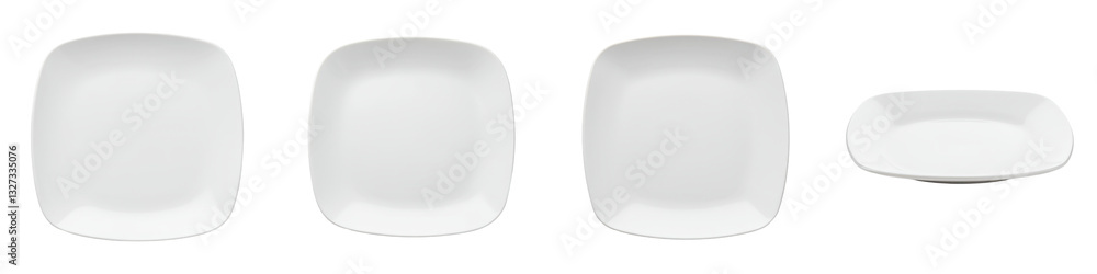 Set of Square Melamine Dessert Plate Set of Square Melamine Dessert Plate