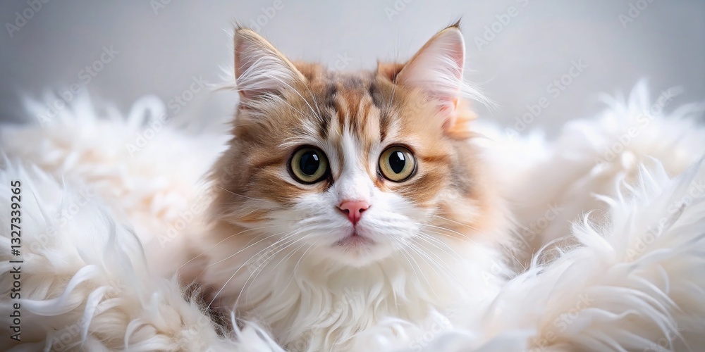 Adorable Kitten Posing for Camera, Cute Cat Photography, Pet Portrait Adorable Kitten Posing for Camera, Cute Cat Photography, Pet Portrait