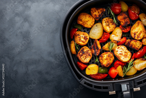 Wallpaper Mural Food cooking in an air fryer. Torontodigital.ca