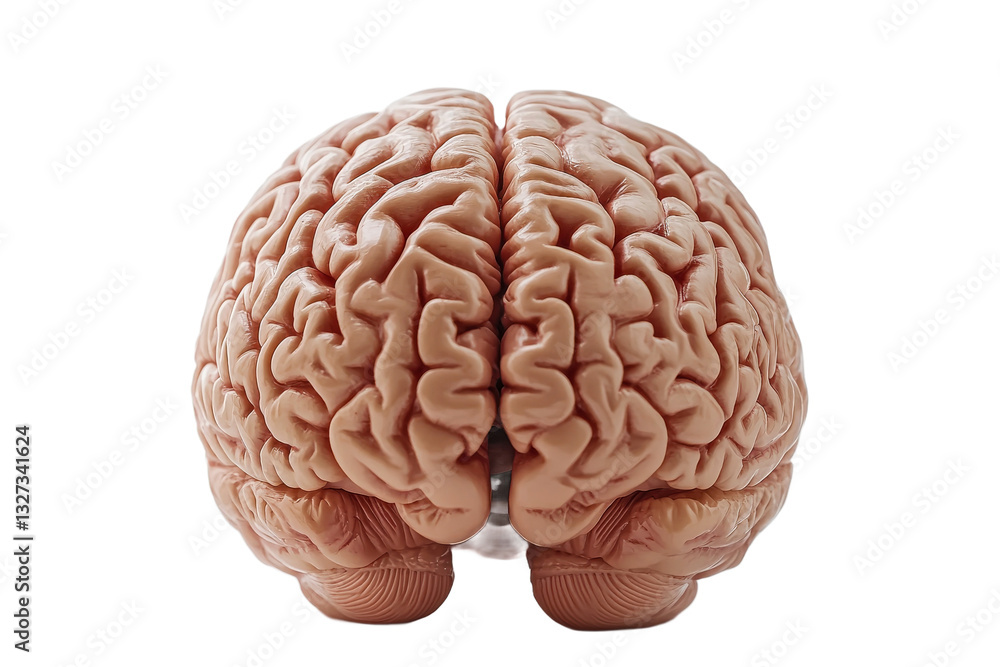 Transparent background for realistic brain model