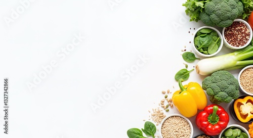 Wallpaper Mural Healthy Eating Colorful Vegetables, Grains, and Superfoods Torontodigital.ca