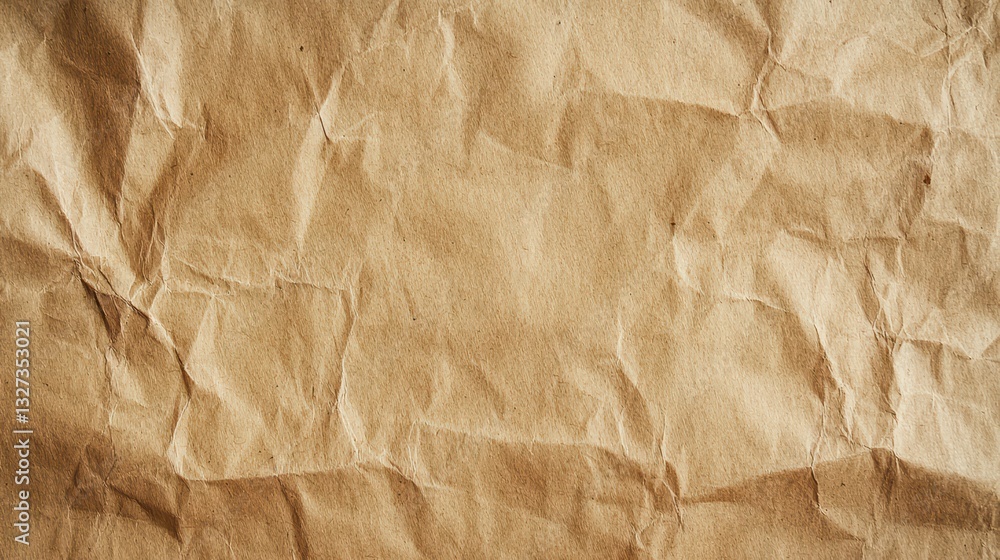 Brown Wrinkled Paper Texture: A close-up photograph of a crumpled brown paper texture. The paper has a natural, rustic, and earthy look, offering a sense of authenticity and simplicity. Brown Wrinkled Paper Texture: A close-up photograph of a crumpled brown paper texture. The paper has a natural, rustic, and earthy look, offering a sense of authenticity and simplicity.
