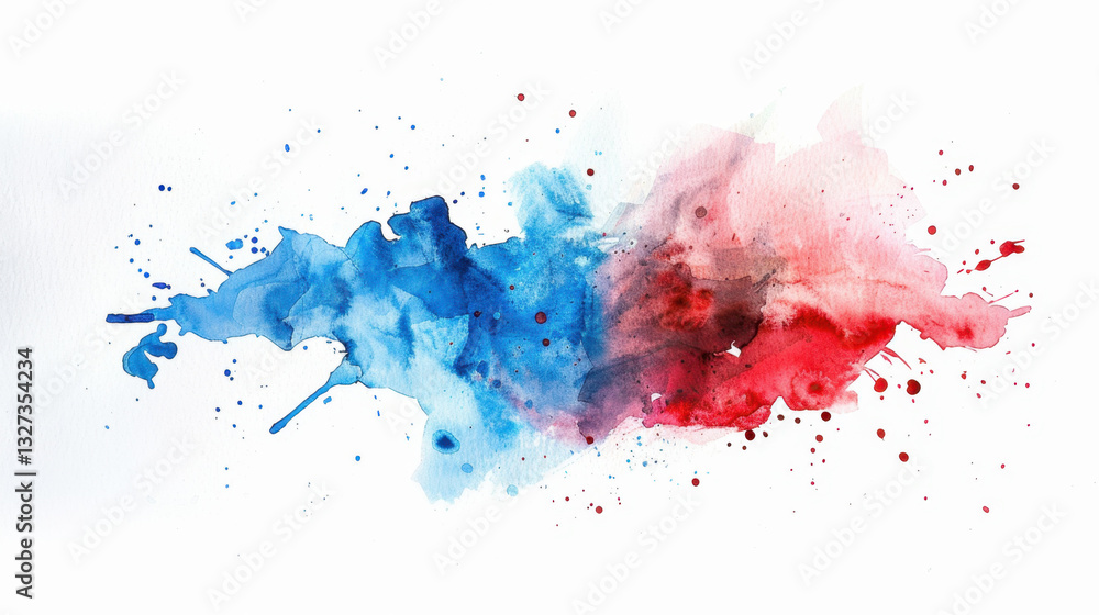 Fototapeta premium abstract watercolor paint splash