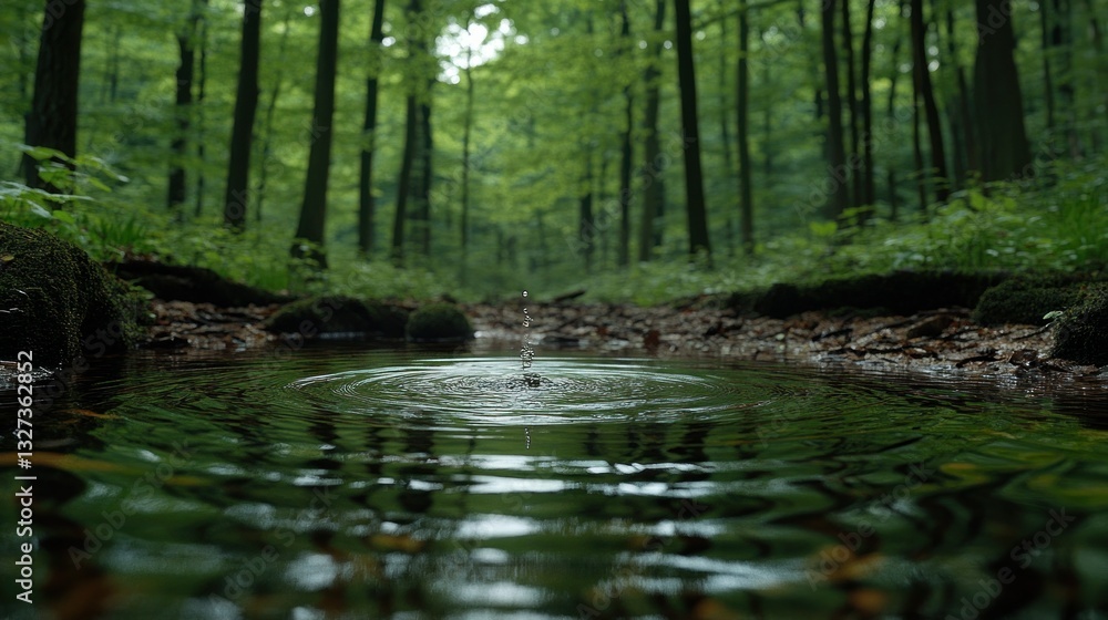 Forest stream ripples Forest stream ripples