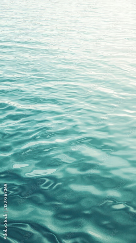 Fototapeta premium The Ocean's Tranquility: Capture the serenity of the open ocean, where gentle waves dance and the sunlight kisses the water, inviting you to dive into its beauty.