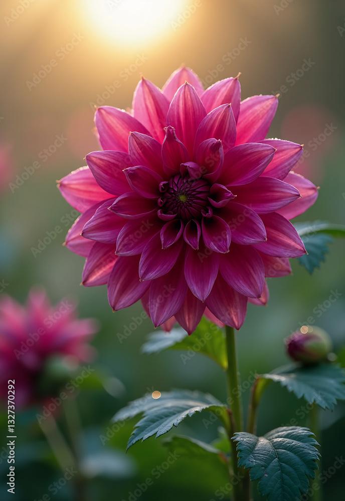 Obraz premium Close-up of a stunning singl blooming flower