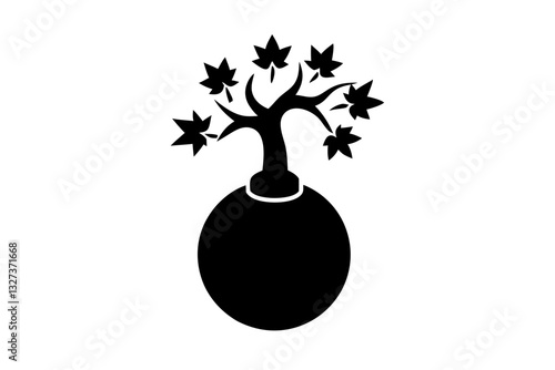 Cannonball Tree Vector icon