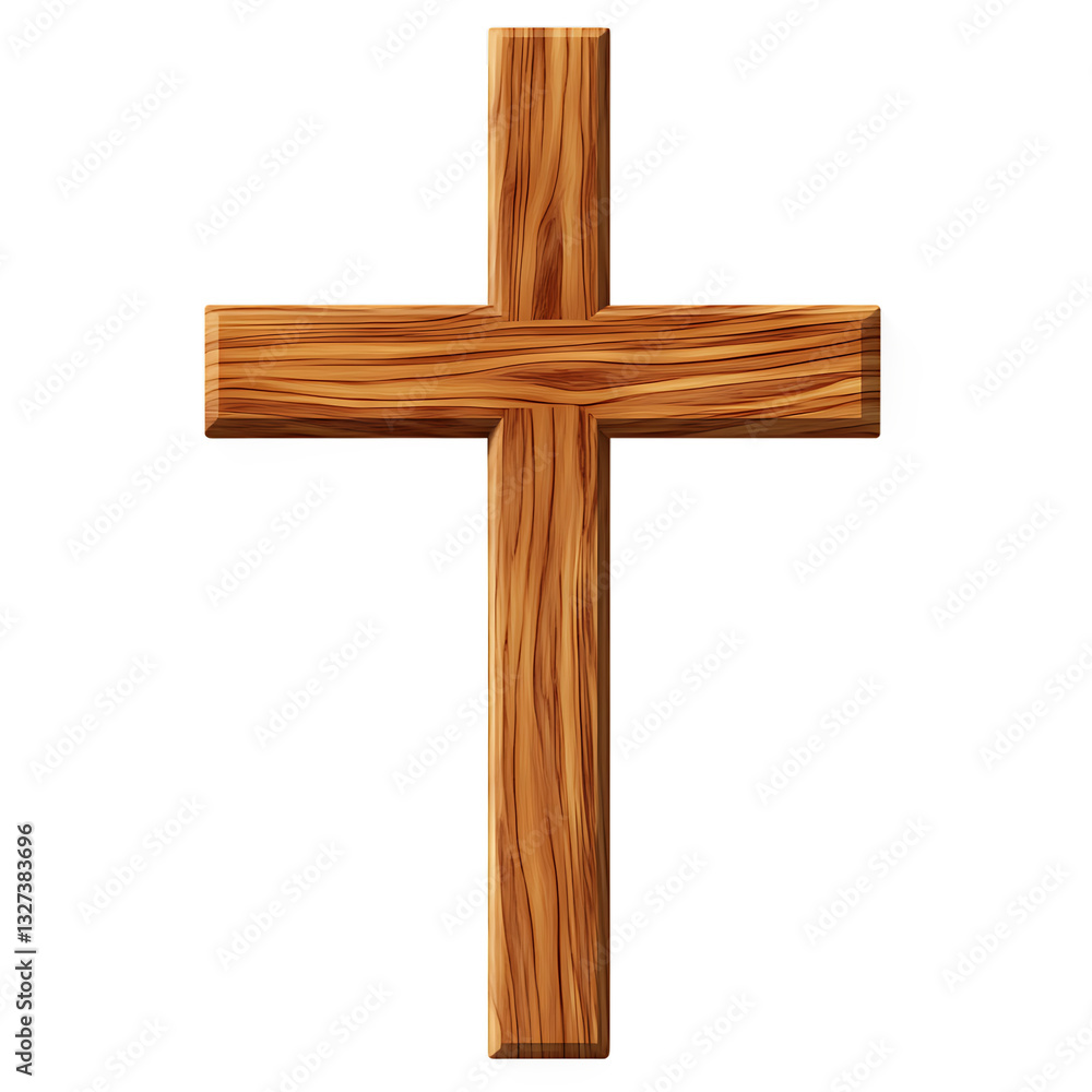 wooden cross isolated on white background PNG , AI GENERATED wooden cross isolated on white background PNG , AI GENERATED