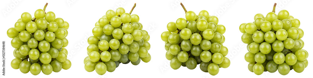 Set of Large Bunch of Green Grapes Set of Large Bunch of Green Grapes