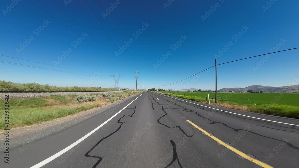 Oregon Highway 39 South Klamath Falls to Merrill 05 Rear View Driving Plates USA Ultra Wide Oregon Highway 39 South Klamath Falls to Merrill 05 Rear View Driving Plates USA Ultra Wide