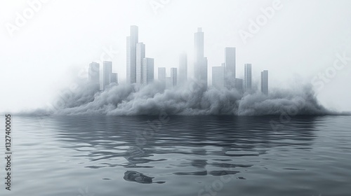 illustration of skyscrapers in the city
