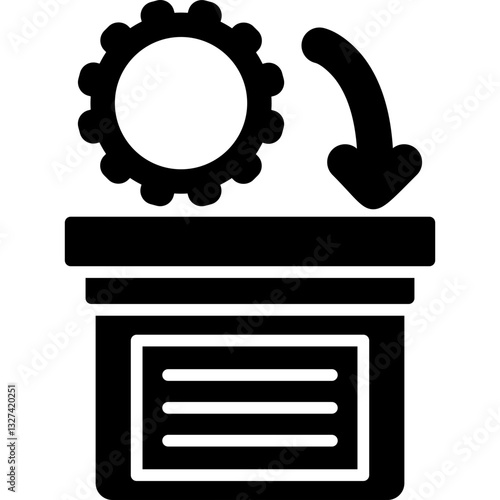 Spare Parts Icon Vector Element
