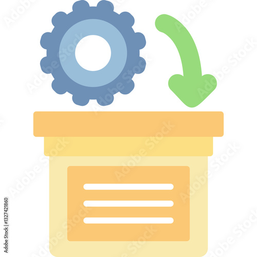 Spare Parts Icon Vector Element