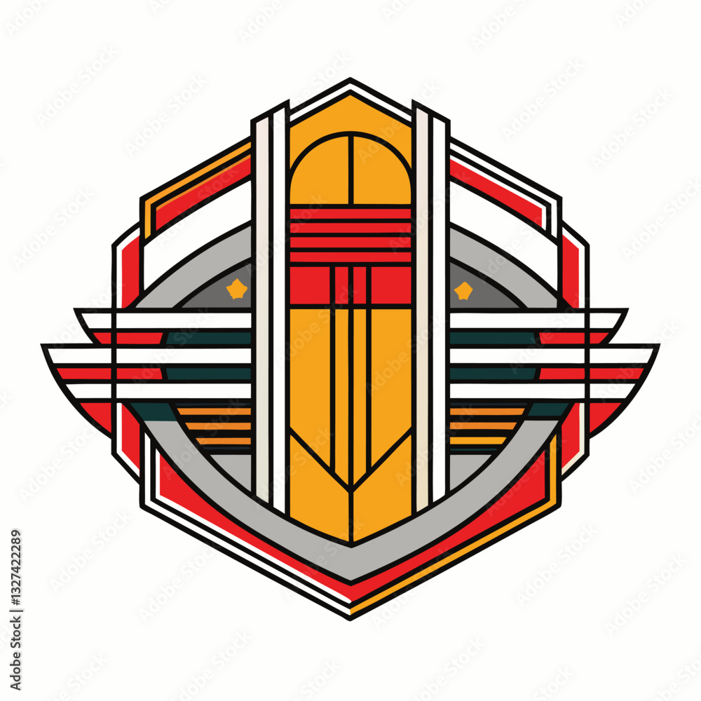 Naklejka premium head of the american flag