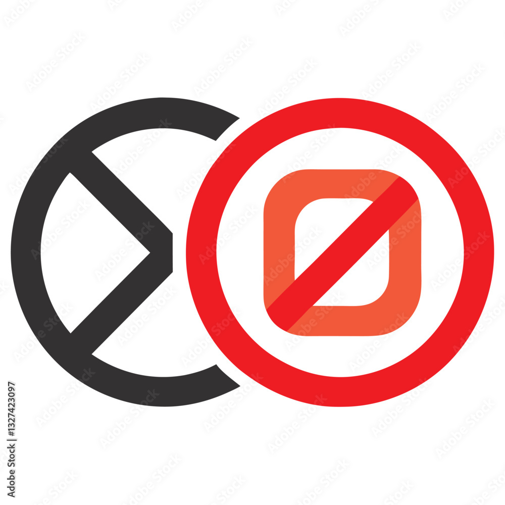 Fototapeta premium no entry sign