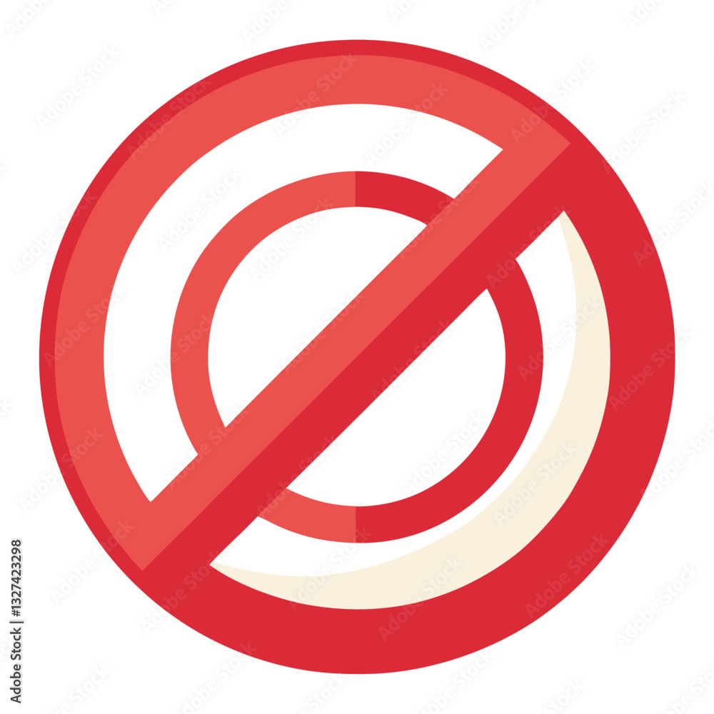 3d render of a forbidden sign not allowed 3d render of a forbidden sign not allowed