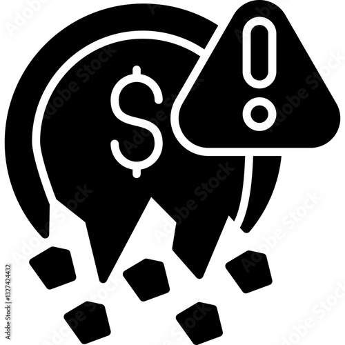 Insolvent Icon Vector Element