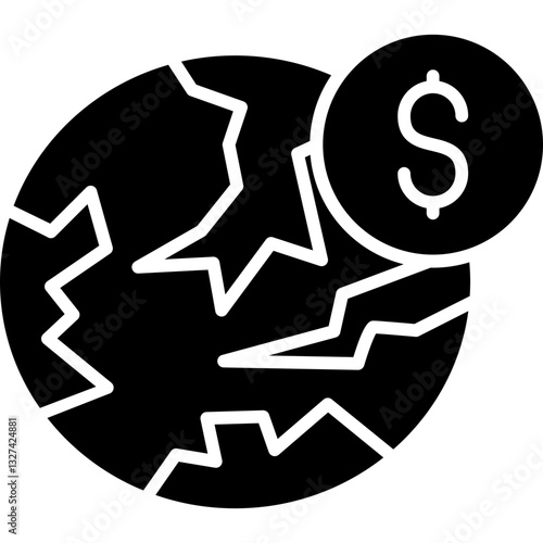 Global Crisis Icon Vector Element