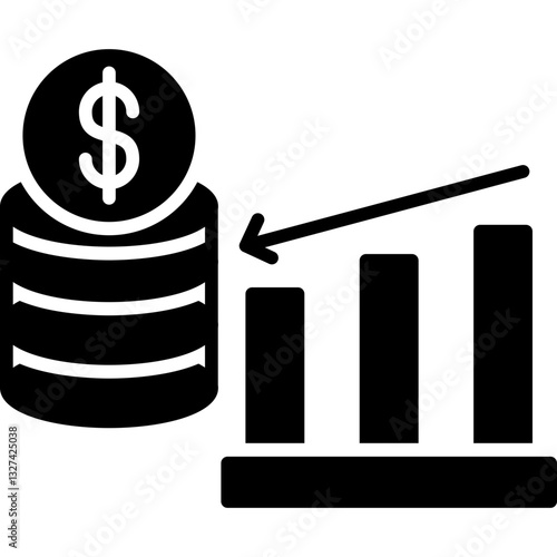 Economic Crisis Icon Vector Element