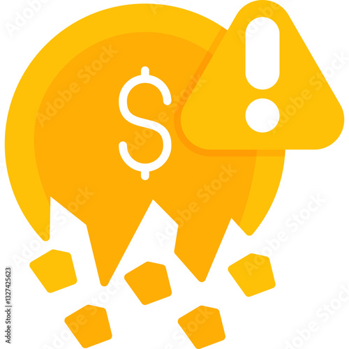 Insolvent Icon Vector Element