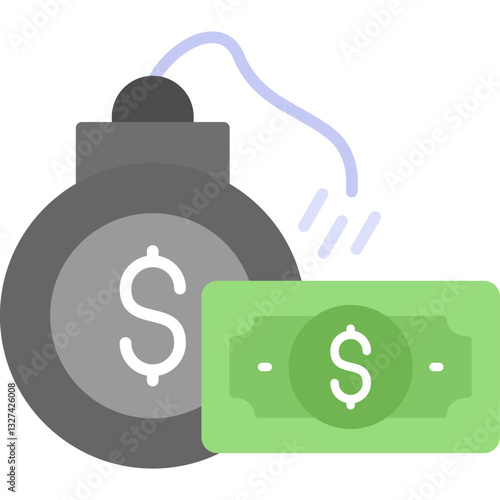 Debt Icon Vector Element