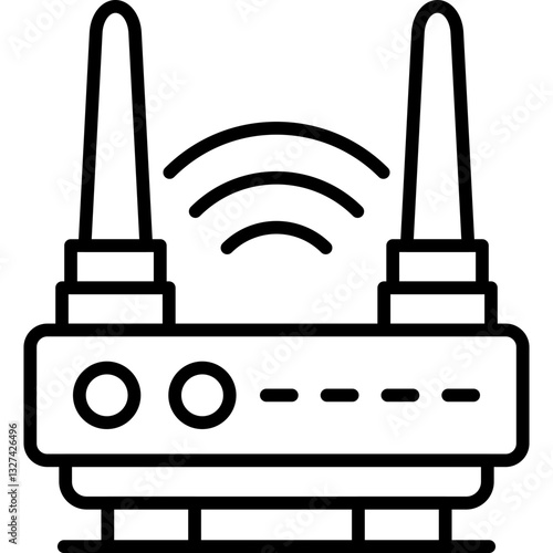 Wifi Router Icon Vector Element
