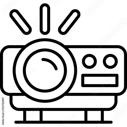 Video Projector Icon Vector Element