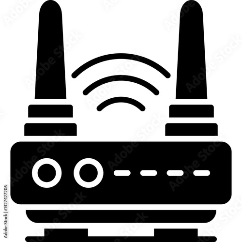 Wifi Router Icon Vector Element