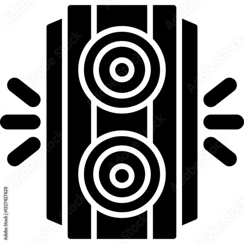 Subwoofer Icon Vector Element