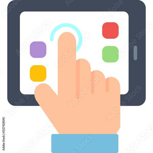 Touchpad Icon Vector Element