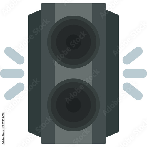 Subwoofer Icon Vector Element