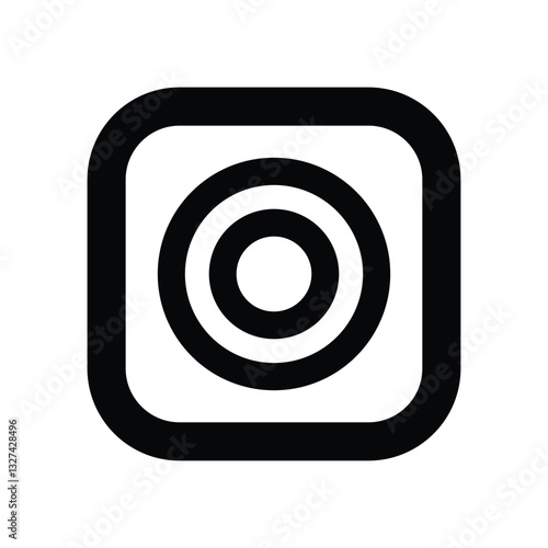 Social Media Camera Icon | Minimalist Photography Symbol