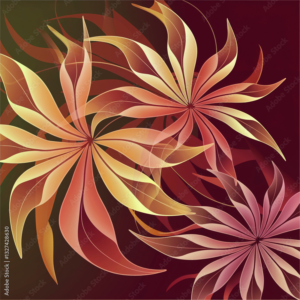 Fototapeta premium abstract floral background