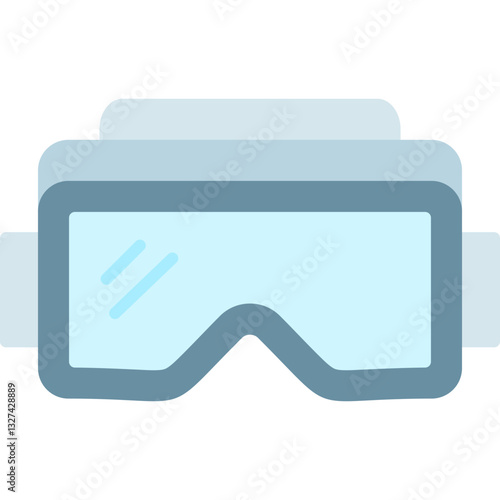 Virtual Reality Glasses Icon Vector Element