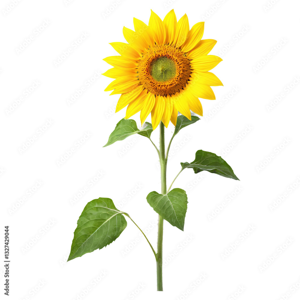 Obraz premium sunflower isolated on transparent background