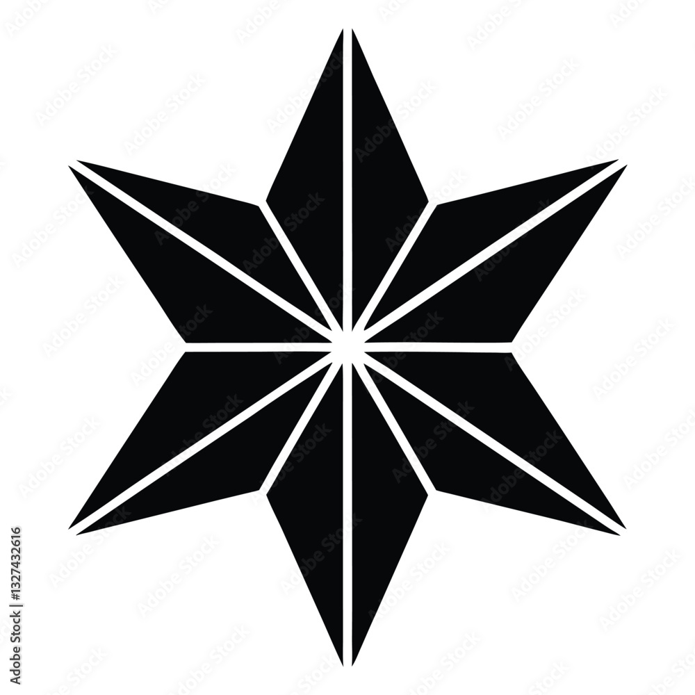 Obraz premium silver star icon