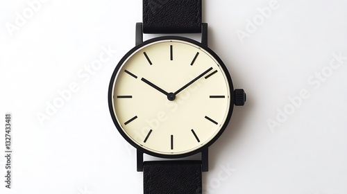 Wallpaper Mural Black Watch Close-Up with white background for sale Torontodigital.ca