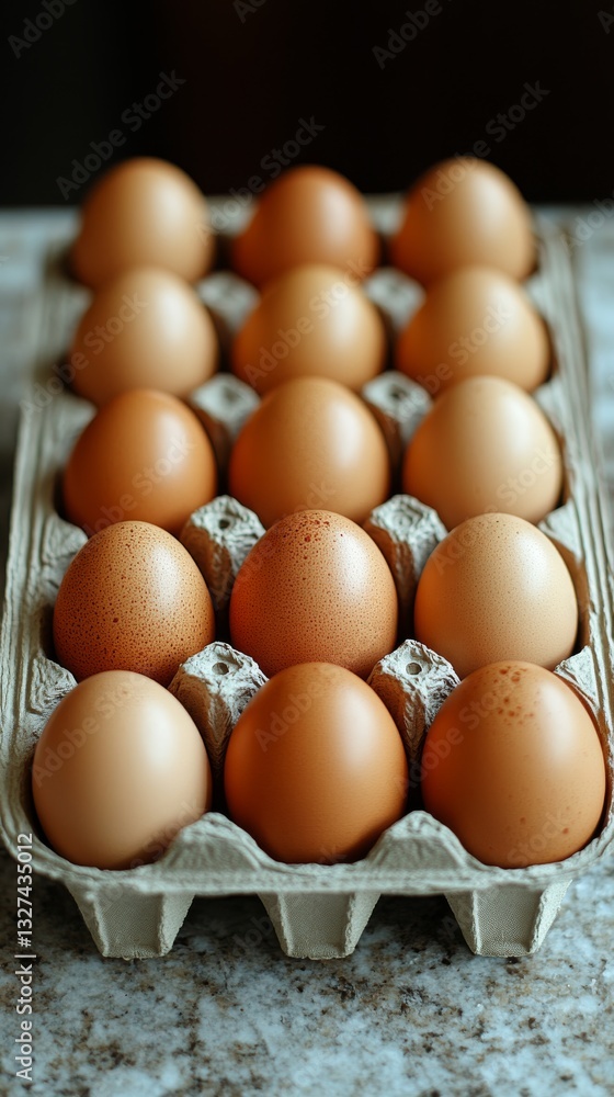 Fresh and natural looking eggs in an open carton. Great quality brown eggs in an open carton. Fresh and natural looking eggs in an open carton. Great quality brown eggs in an open carton.