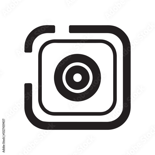 Social Media Camera Icon | Minimalist Photography Symbol