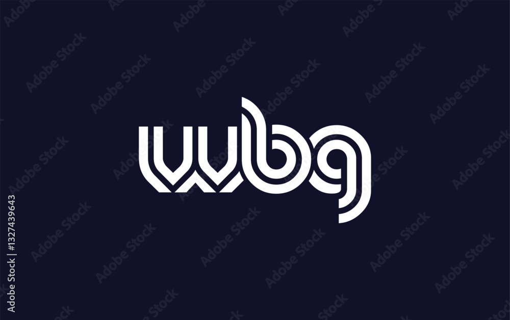 WBG Creative Unique Modern Letter Logo Design. Stylized logo featuring a unique letter design, presenting abstract minimalist aesthetics and modern appeal. WBG Creative Unique Modern Letter Logo Design. Stylized logo featuring a unique letter design, presenting abstract minimalist aesthetics and modern appeal.
