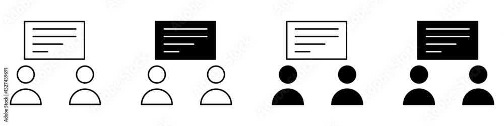 Fototapeta premium Team vector icon set. Teamwork illustration sign collection. Development symbol. Progress logo. 