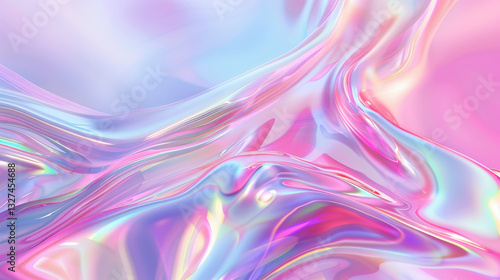 Wallpaper Mural iridescent abstract colorful fluid background Torontodigital.ca