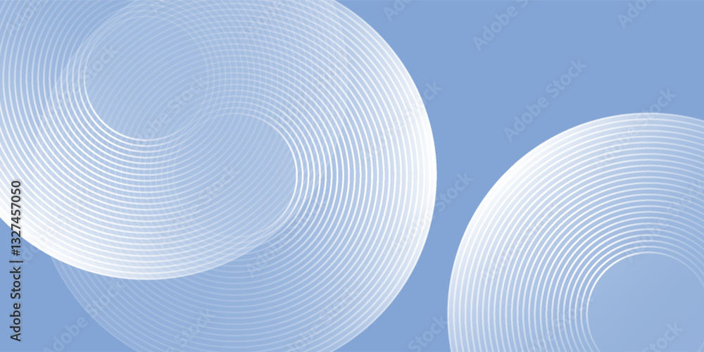 Fototapeta premium Vector blue modern background with circle elements. Digital technology illustration simple