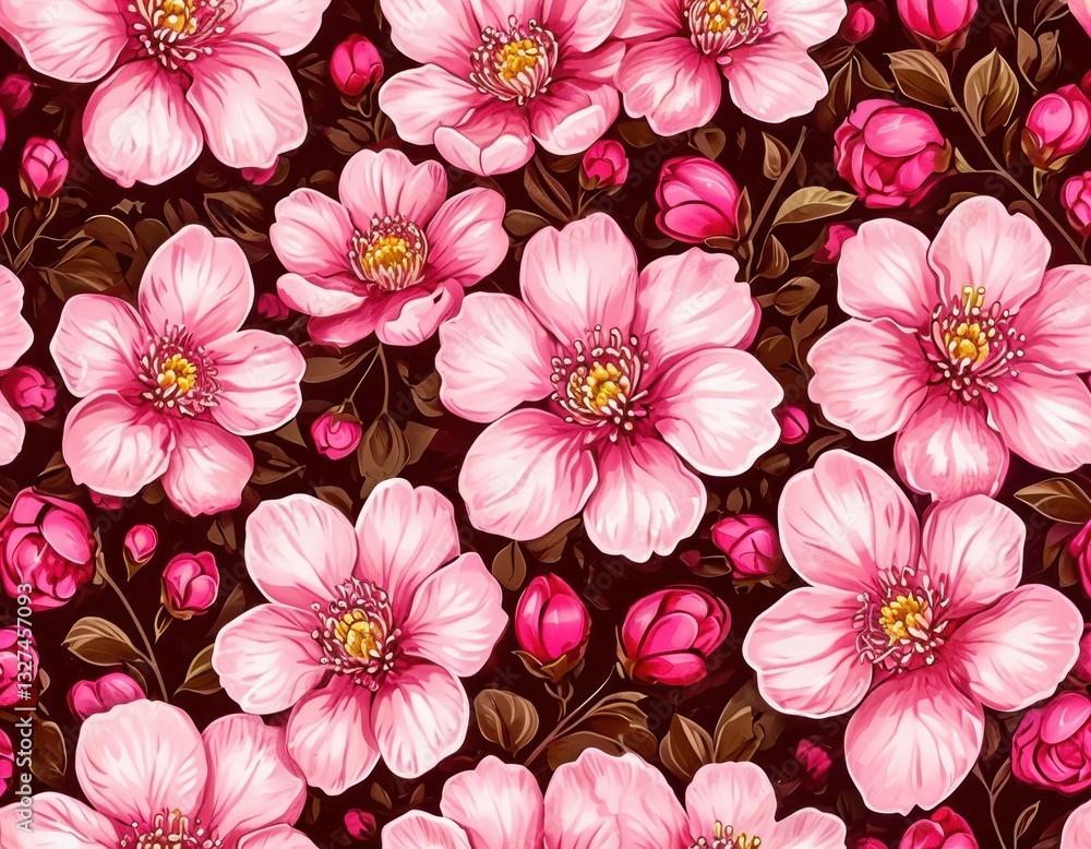 seamless background with flowers seamless background with flowers