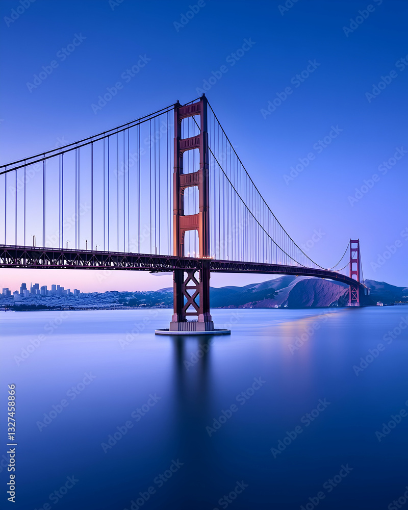 Golden Gate Bridge at dawn Golden Gate Bridge at dawn