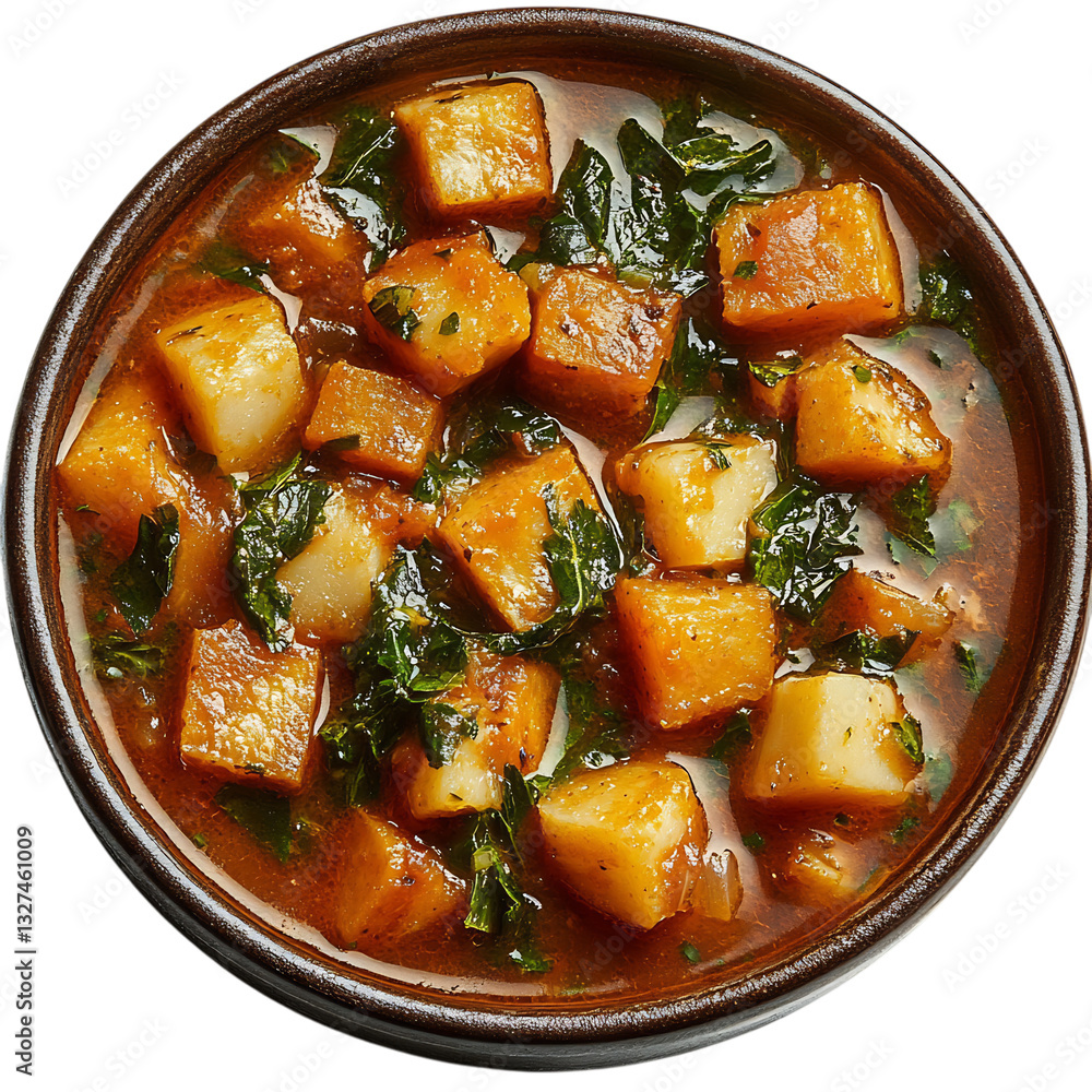 A Bowl of Italian Ribollita Tuscan Vegetable Soup Isolated on Transparent Background A Bowl of Italian Ribollita Tuscan Vegetable Soup Isolated on Transparent Background